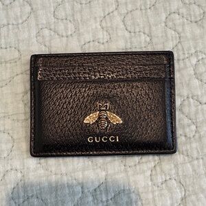 Gucci Black Leather Card Holder